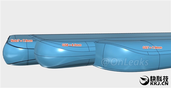 Galaxy S8工程图曝光：摄像头仅凸起0.2毫米