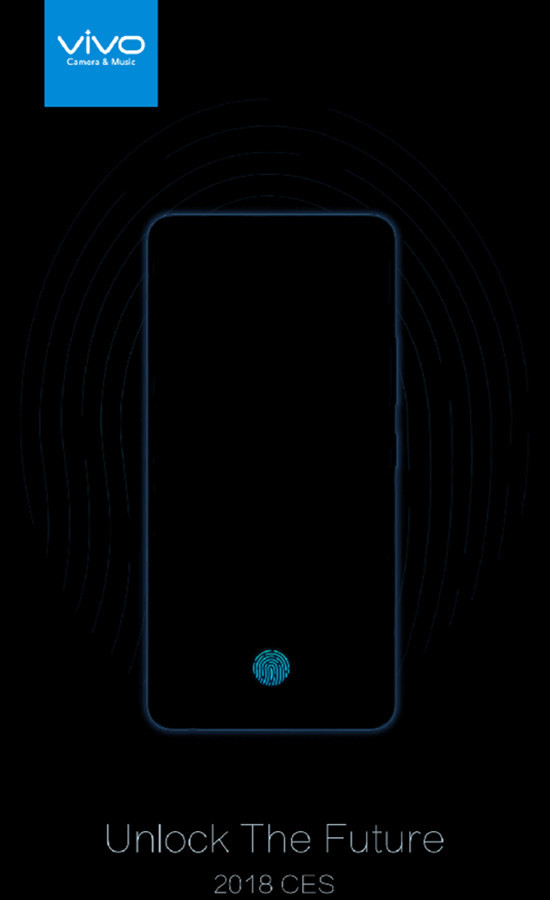 屏下指纹识别终于要来了！vivo宣布：CES 2018见