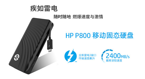 Thunderbolt™ 3开放，HP P800领跑次世代移动存储