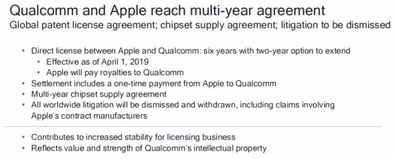 苹果与高通签订6年许可协议：英特尔退出5G手机市场