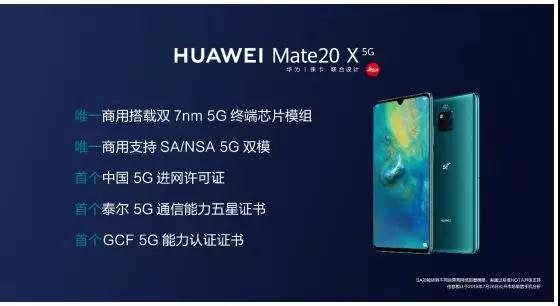 华为5G手机Mate 20X摄像头供应商曝光