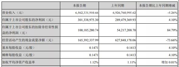 得益于政府补助，深天马A一季度净利3.01亿元